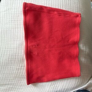 Pink/Red Ribbed Tube Top